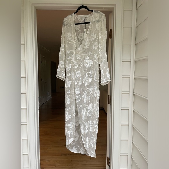 Fleur du Mal Gardenia Lace Robe NWT - Picture 2 of 7